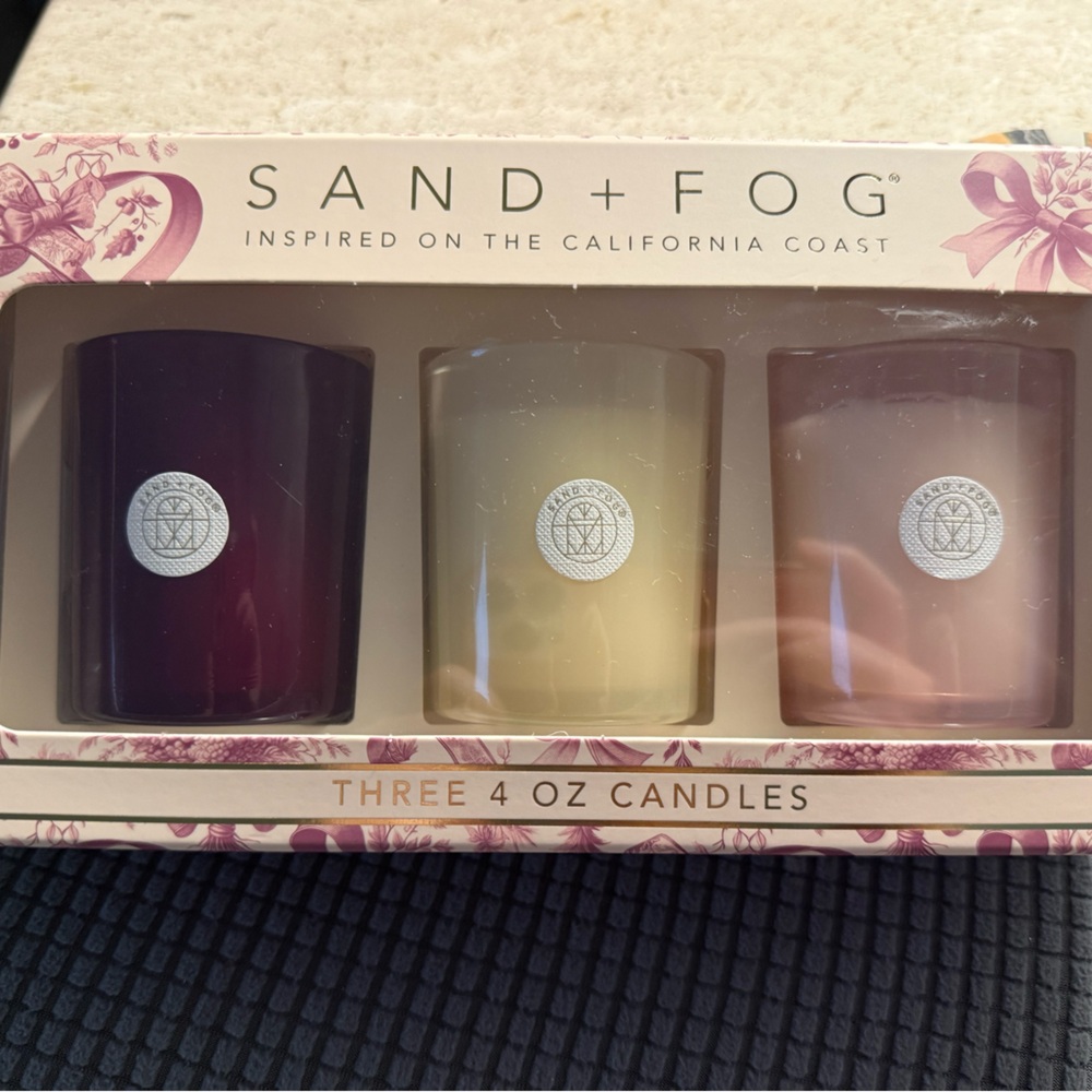 Sand + Fog Scented Candle Trio